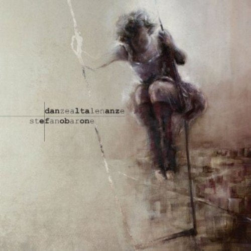 "CD cover art featuring a person on a tightrope with text overlay."