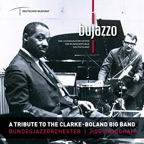 CD cover featuring two musicians, one at a piano, in black and white.
