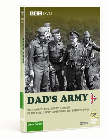 "DVD case with black and white image of five men in military uniforms."