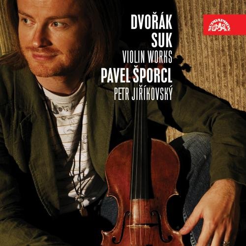 "CD cover featuring a man holding a violin, with text and red logo."