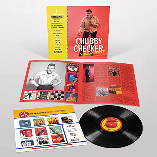 Chubby Checker vinyl record release with album art and insert booklets.