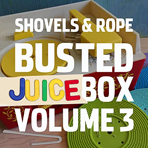 Album cover for Shovels & Rope's "Busted Jukebox Volume 3" with toy blocks.