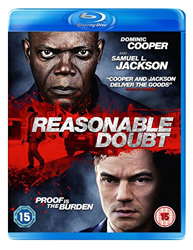 Reasonable Doubt" Blu-ray cover featuring Samuel L. Jackson and Dominic Cooper.