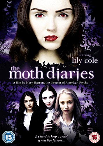 DVD cover for "The Moth Diaries" featuring a woman's face and three girls below.