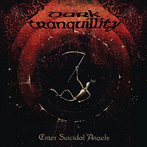 Dark Tranquillity album cover: red and black with a fallen angel image.