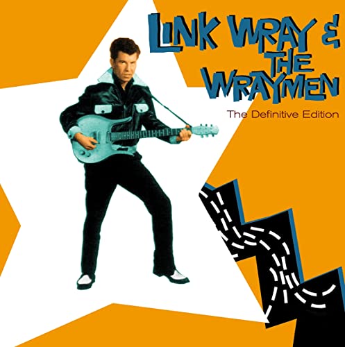 Link Wray album cover featuring a guitarist with a starburst background.