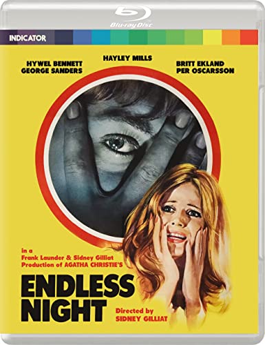 Blu-ray cover for "Endless Night" featuring a distressed face and woman.