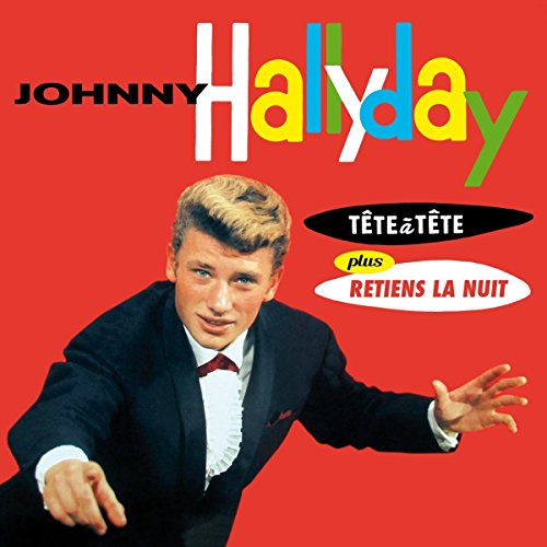 Johnny Hallyday album cover featuring a young singer in a suit.