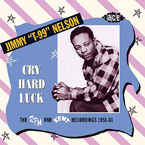 CD cover for Jimmy Nelson’s “Cry Hard Luck” featuring his portrait.