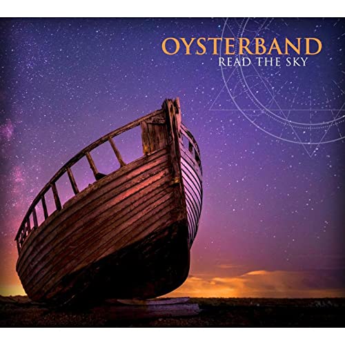 CD cover: Oysterband’s “Read The Sky” featuring a weathered boat silhouette.