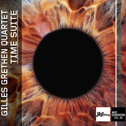 CD cover: close-up of an eye with a dark center, fiery colors.