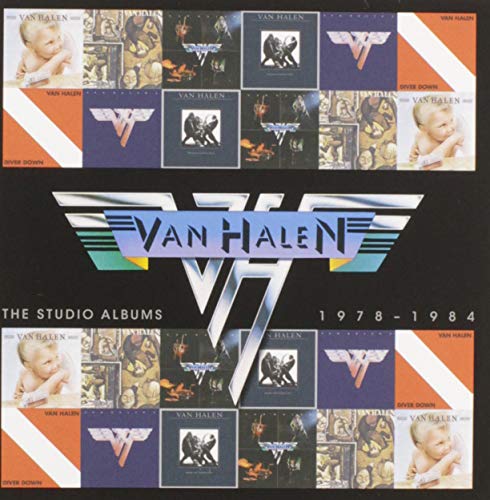 Van Halen studio albums 1978-1984 CD cover with band logo and album art.