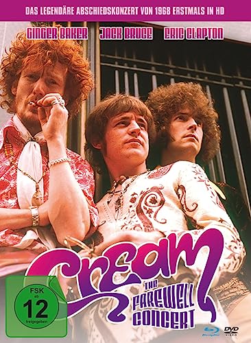 DVD cover featuring Ginger Baker, Jack Bruce, and Eric Clapton of Cream.