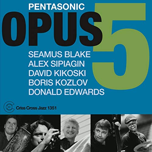 CD cover for "Opus 5 - Pentasonic" featuring musicians’ portraits.