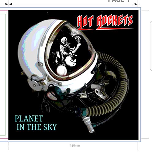 CD cover: astronaut helmet with silhouette of a band playing inside.