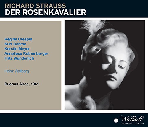 CD cover for “Der Rosenkavalier” featuring a shadowed portrait of a woman.