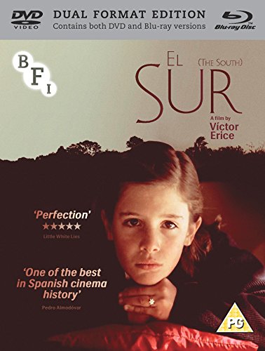 El Sur" Blu-ray cover featuring a young girl against a blurred landscape.