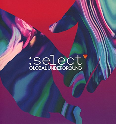 CD cover with abstract colorful swirls and white text reading "select" and "GLOBAL UNDERGROUND".