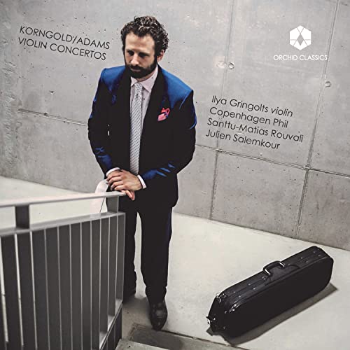 CD cover featuring violinist Ilya Gringolts in a dark suit.