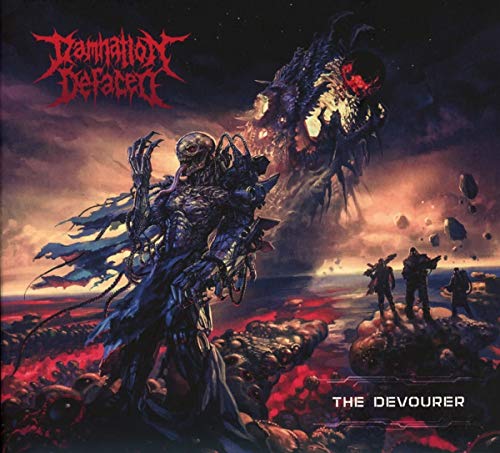 CD cover art: grotesque, mechanical monster over a desolate landscape.