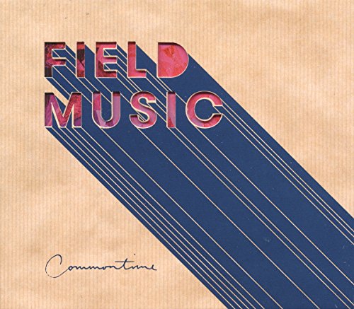 CD cover for Field Music’s “Commontime” with text and blue lines.