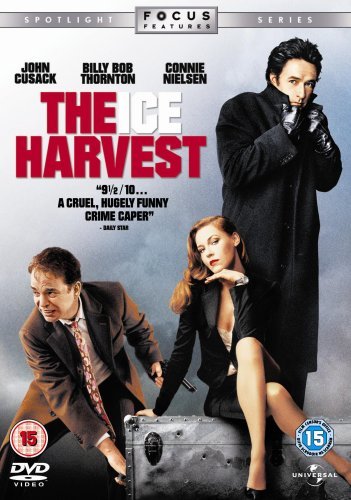 DVD cover for "The Ice Harvest" featuring John Cusack, Billy Bob Thornton, and Connie Nielsen.