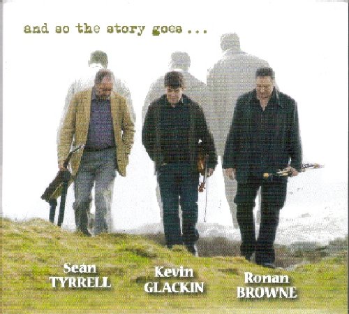 "CD cover featuring three men walking on a grassy hill, carrying instruments."