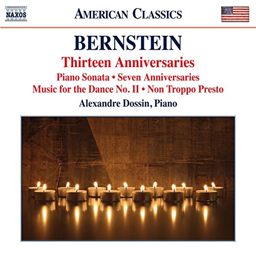 CD cover with lit candles and text "Bernstein Thirteen Anniversaries" on a white background.