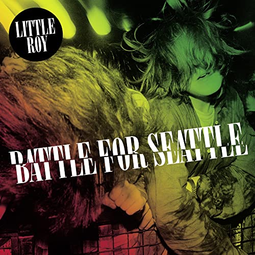 Album cover for Little Roy’s “Battle For Seattle” with a blurred portrait.