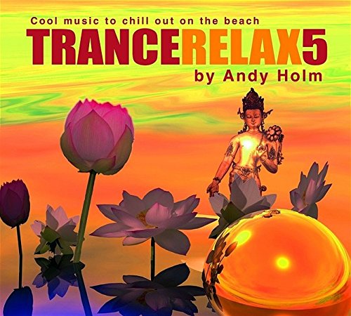 CD cover with lotus flowers, a golden sphere, and a deity figure.