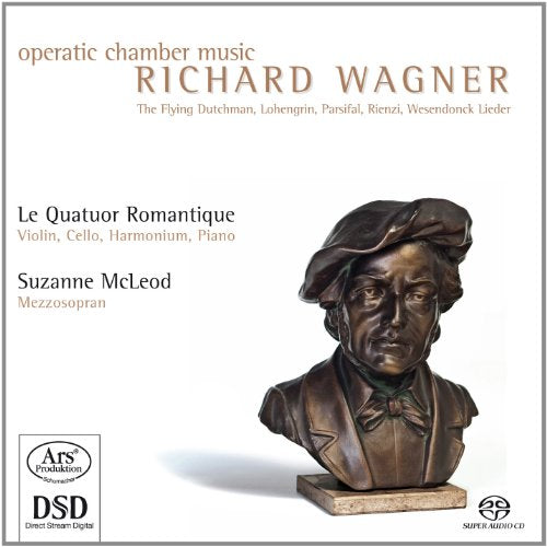 CD cover featuring a bronze bust of Richard Wagner and text details.