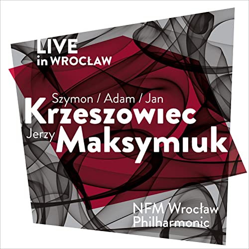 CD cover for Nfm Wroclaw Philharmonic live performance, abstract design.