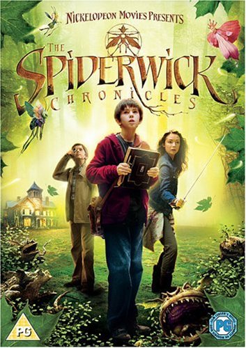 DVD cover for "The Spiderwick Chronicles" featuring three children in a forest.