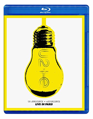 Blu-ray case featuring a yellow lightbulb graphic with U2 text on a white background.