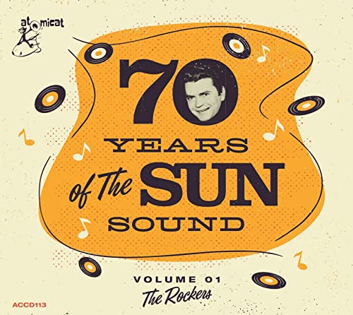 CD cover for "70 Years of The Sun Sound Vol. 1" with a singer’s portrait.