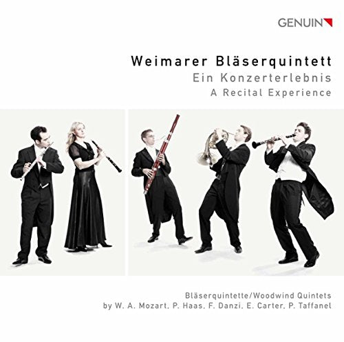 CD cover featuring five musicians playing woodwind instruments.