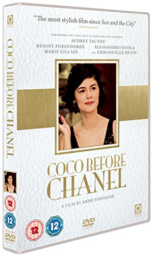 DVD cover for “Coco Before Chanel” featuring Audrey Tautou as Coco.