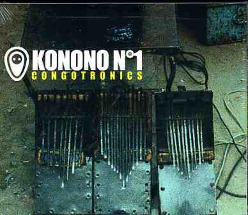 "Album cover featuring a homemade percussion instrument with metal rods and a BBC award sticker."