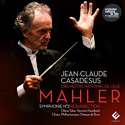 CD cover: Conductor Jean-Claude Casadesus with orchestra text “Mahler”.