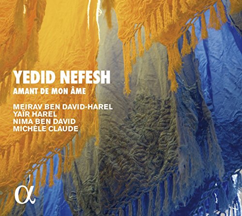 A CD cover with abstract blue and orange background and white text.