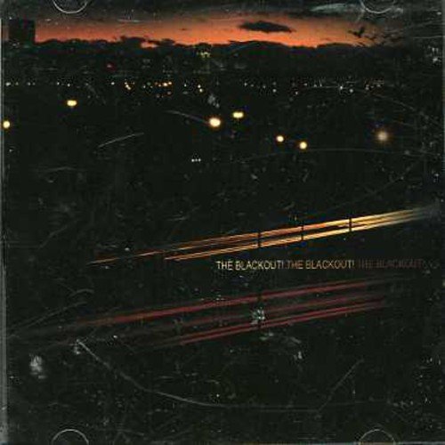 "Album cover with cityscape at dusk, highway, and text 'The Blackout!' repeated three times."