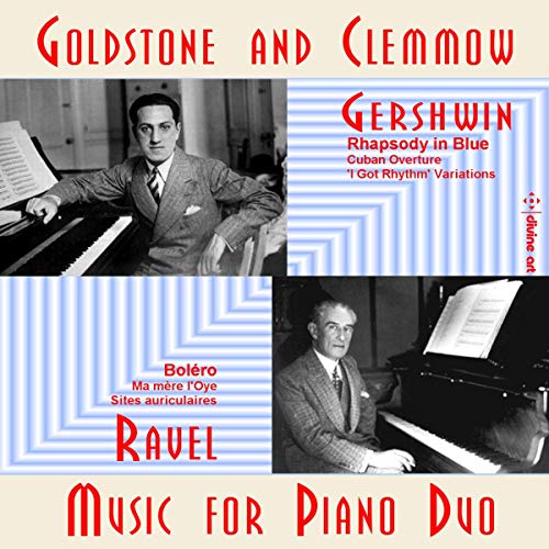 CD cover featuring black-and-white photos of two men playing pianos with red text overlay.