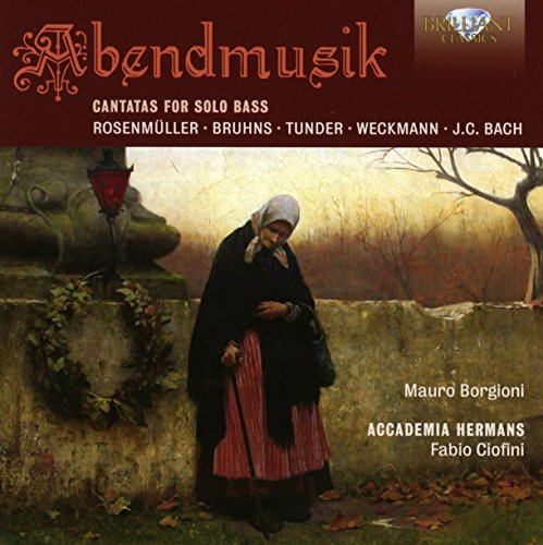 "CD cover art featuring a painting of a woman standing outdoors."