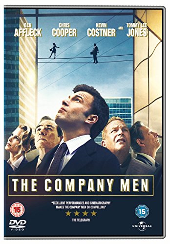 The Company Men" DVD cover featuring actors and a cityscape.