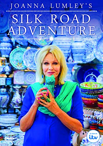 DVD cover featuring Joanna Lumley holding a green vase amidst colorful market items.
