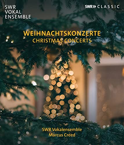 Blu-ray cover for "Weihnachtskonzerte" featuring a blurred Christmas tree and lights.