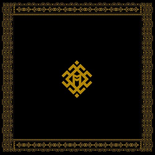 Black CD cover with gold geometric pattern and central design.