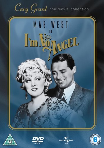 "I'm No Angel" DVD cover featuring black-and-white image of Mae West and Cary Grant.