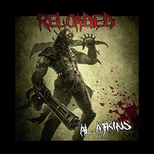 CD cover art: armored figure with weapon, blood splatters, and text.