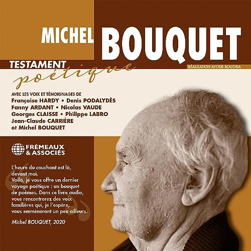 CD cover featuring a portrait of Michel Bouquet, a French actor, in profile.